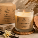 Vela Aromática Vainilla y Ámbar